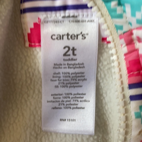 Carters Girls 2T Winter Jacket - Picture 2 of 5